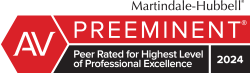 Logo: Martindale-Hubbell Peer Review Ratings 2024
